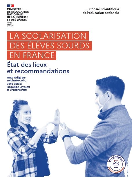 Couverture synthèse scolarisation élèves sourds