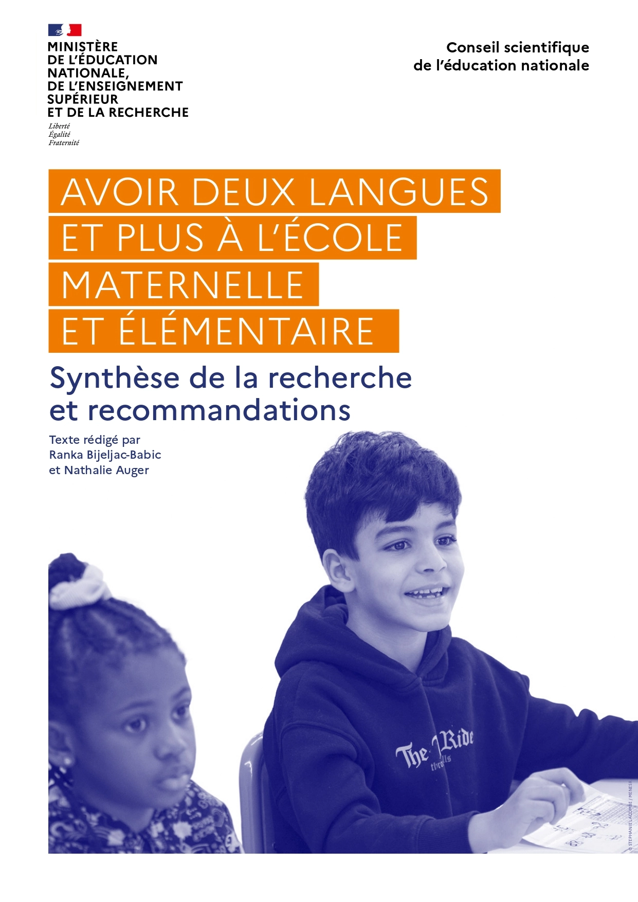 Couverture synthèse avoir deux langues et plus
