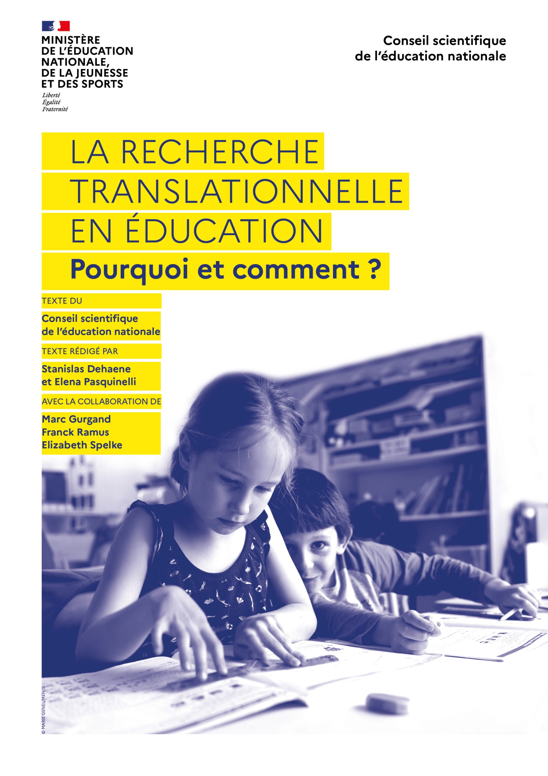Couverture synthèse Recherche translationnelle en éducation