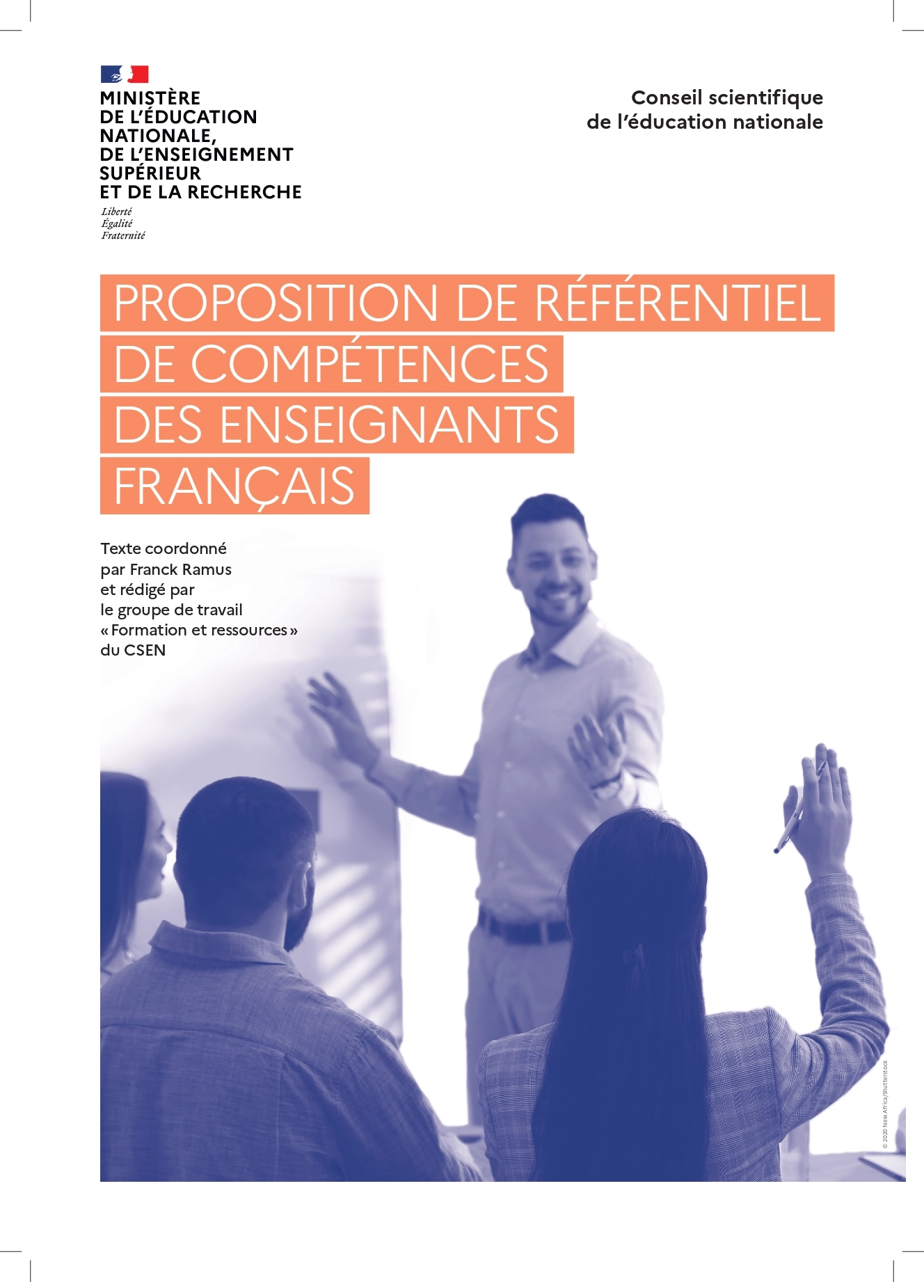 Couverture synthèse Référentiel compétences enseignants