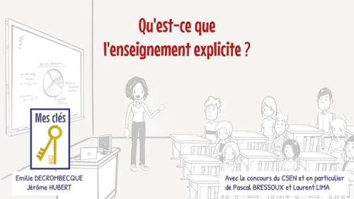 Couverture de la vidéo Mes clés... pour comprendre l'enseignement explicite