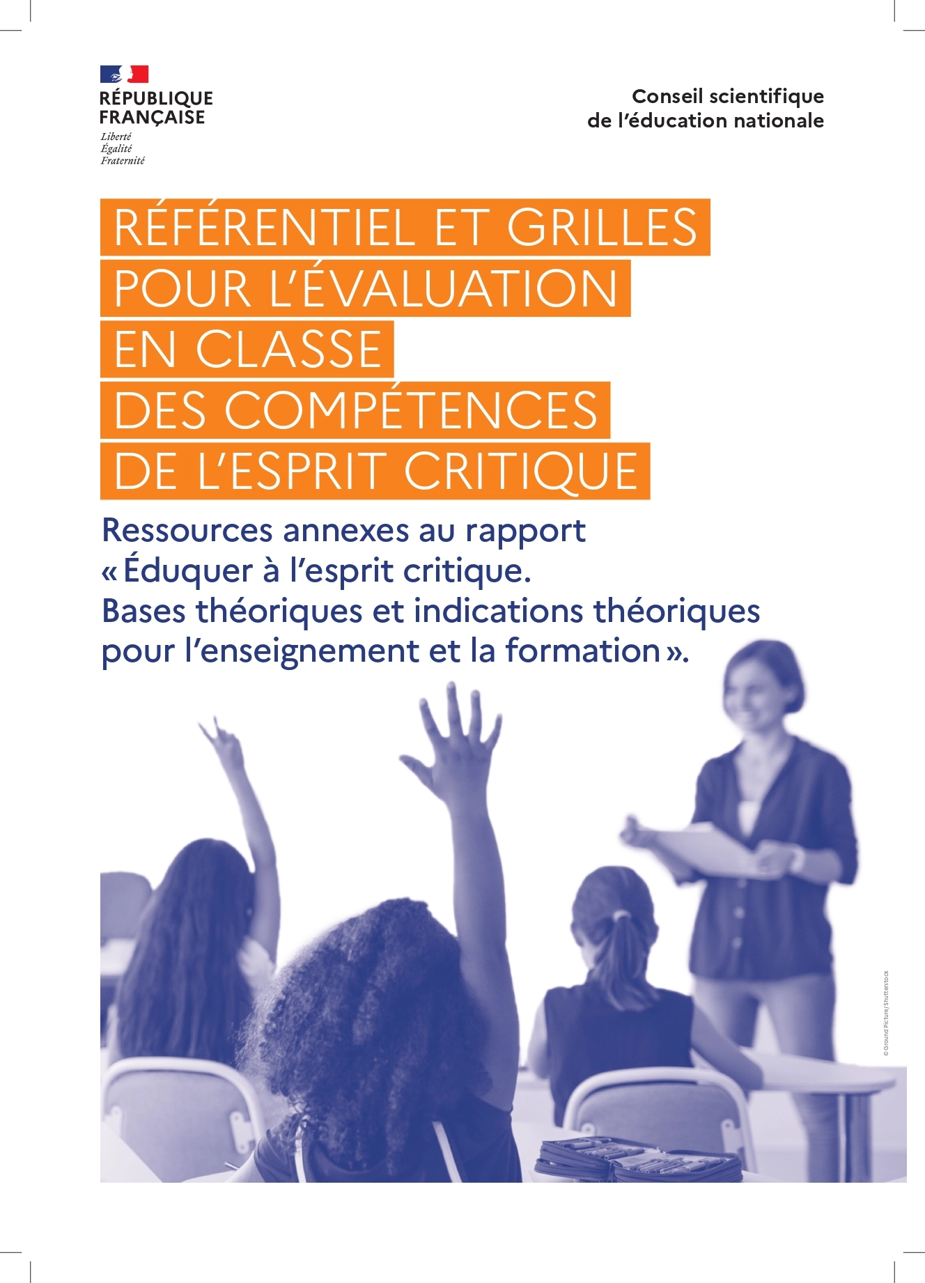 Couverture référentiel grilles évaluation esprit critique