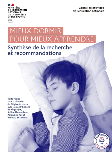 Couverture synthèse Mieux dormir pour mieux apprendre