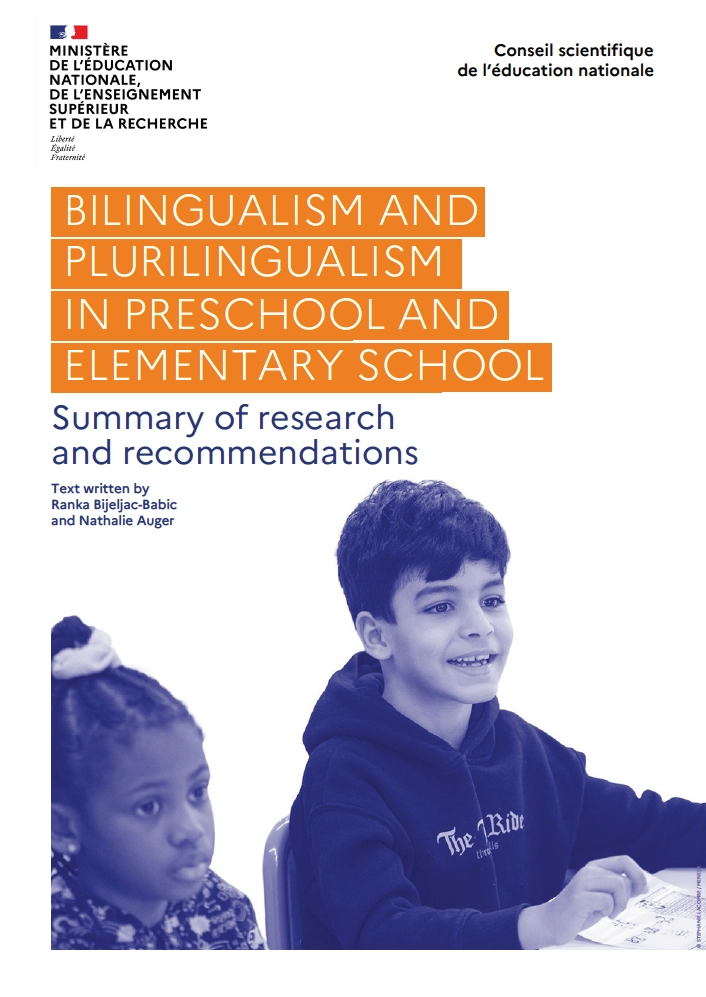 Cover of the summary of research bilingualism and plurilingualism