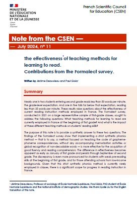 Cover of note 11 - English version