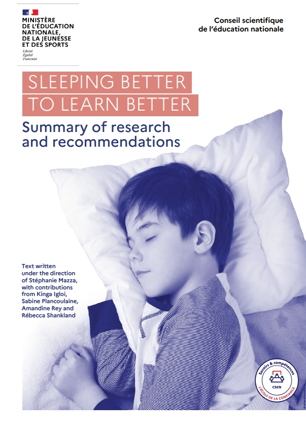 Cover of the summary of research Sleeping better to learn better